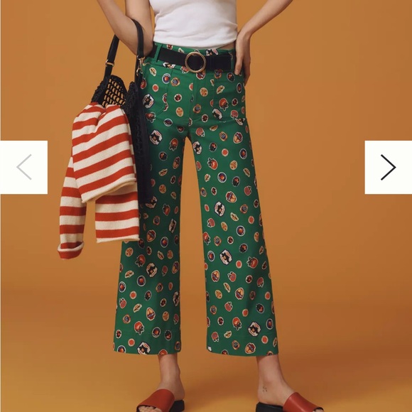 Anthropologie Pants - Maeve NWT The Colette Cropped Wide-Leg Pants size 25